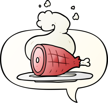 Bir insan tarafından çizilmiş, konuşma baloncuğuyla pişirilmiş çizgi film.