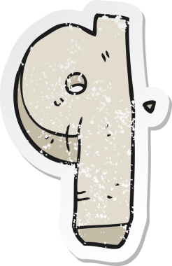 Bir insan tarafından çizilmiş dokuz numaralı karikatür taşının gerilimli çıkartması.