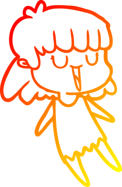 Bir insan tarafından çizilmiş bir karikatür kadın çizimi