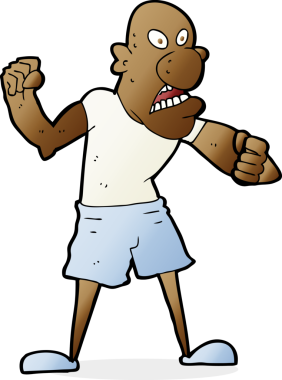 bir insan tarafından çizilmiş vahşi bir adam.