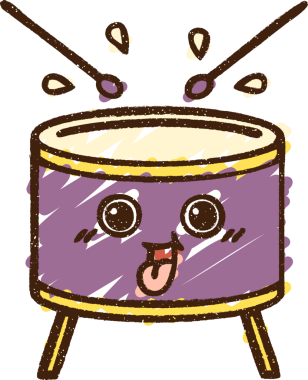 Bir insan tarafından çizilen Davul Tebeşiri