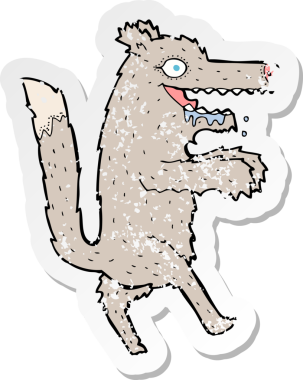 Bir insan tarafından çizilmiş bir karikatürün gerilimli yapıştırması.