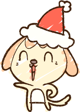 Bir insan tarafından çizilen neşeli köpek tebeşiri.