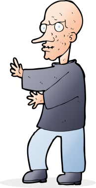 Bir insan tarafından çizilmiş bir karikatür.