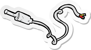 Bir insan tarafından çizilmiş bir karikatür etiketi