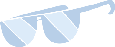 Bir insan tarafından çizilen gözlüklerin düz renk çizimi