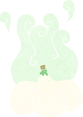 bir insan tarafından çizilmiş sarımsak karikatürü