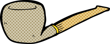 bir insan tarafından çizilmiş karikatür boru