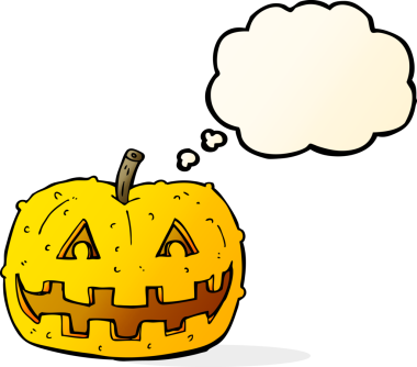 Bir insan tarafından çizilmiş balkabağı.