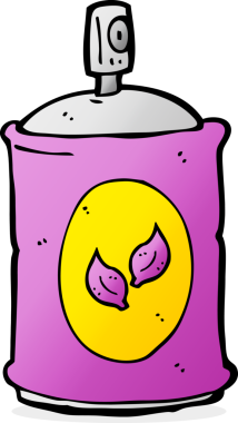 bir insan tarafından çizilmiş doğal sprey.