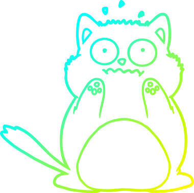 Bir insan tarafından çizilmiş endişeli bir çizgi film çizimi.