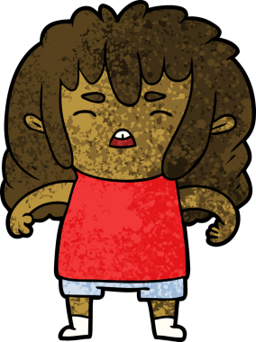 Bir insan tarafından çizilmiş kızgın bir çocuk.