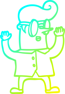 Bir insan tarafından çizilmiş bir inek çizgi film çizimi.