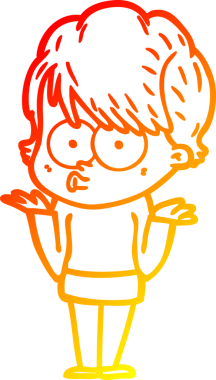 Bir insan tarafından çizilmiş bir karikatür kadın çizimi