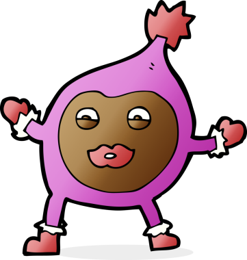 Bir insan tarafından çizilmiş komik bir çizgi film.