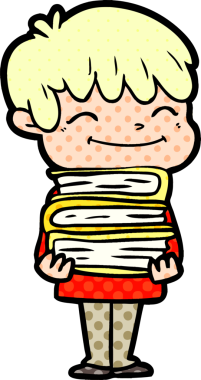 Bir insan tarafından çizilmiş mutlu çocuk çizgi filmi.