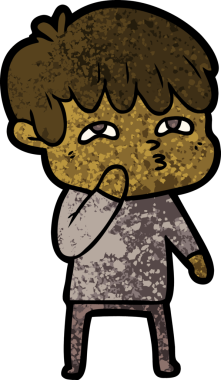 Bir insan tarafından çizilmiş garip bir adam.