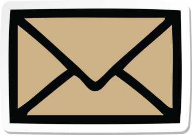 Bir insan tarafından çizilmiş şirin bir karikatür kağıdının etiketi.