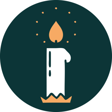 Bir insan tarafından çizilmiş ikonik dövme şekli.