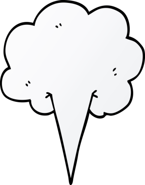 Bir insan tarafından çizilmiş karikatür rüzgarı.