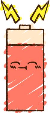 Bir insan tarafından çizilmiş pil tebeşiri.