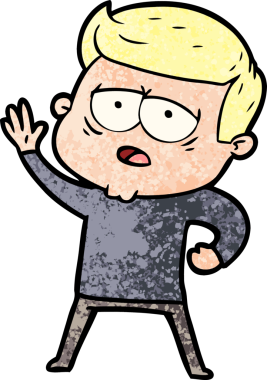 Bir insan tarafından çizilmiş yorgun bir adam.