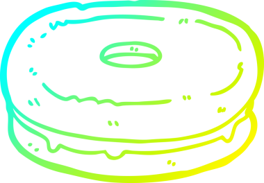 Bir insan tarafından çizilmiş bir çizgi film bisküvisi.