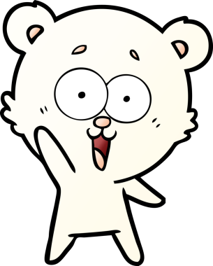 Bir insan tarafından çizilmiş oyuncak ayı karikatürü.