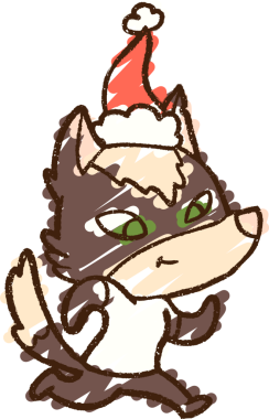 Bir insan tarafından çizilen Noel Köpeği Tebeşiri