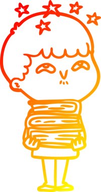 İnsan tarafından çizilmiş bir çizgi film karakteri.