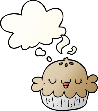 Düşünce baloncuklu tatlı çizgi film turtası bir insan tarafından çizilmiş.