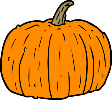 Bir insan tarafından çizilmiş Cadılar Bayramı balkabağı çizgi filmi.