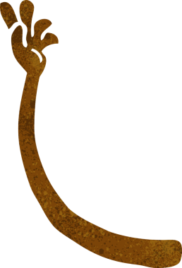 Bir insan tarafından çizilmiş çizgi film kolu