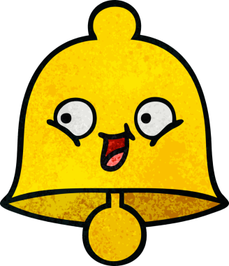 Bir insan tarafından çizilmiş eski grunge desenli bir çan.