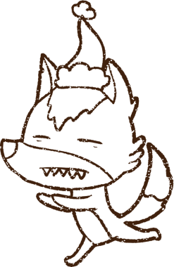 Bir insan tarafından çizilen Kurt Kömürü Festivali