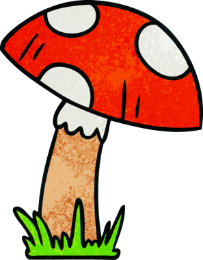 Bir insan tarafından çizilmiş bir kurbağa dışkısının el çizimi karikatürü.