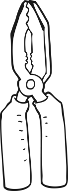 Bir insan tarafından çizilmiş el yazması siyah beyaz kerpeten.