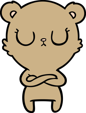 Bir insan tarafından çizilmiş bir çizgi film karakteri.