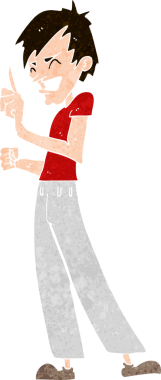 Bir insan tarafından çizilmiş kızgın adam tartışması.