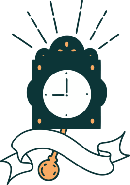 Bir insan tarafından çizilmiş dövme stili bir parşömen.