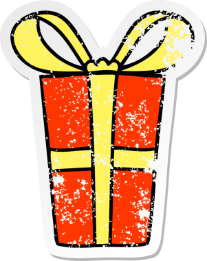 Bir insan tarafından çizilmiş garip bir el çizimi çıkartması.