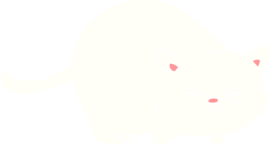 Bir insan tarafından çizilmiş düz renk çizgi film kızgın kedi