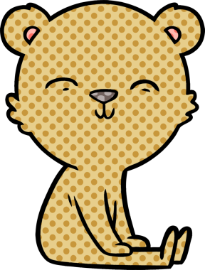 Bir insan tarafından çizilmiş bir çizgi film karakteri.