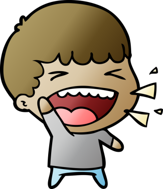 Bir insan tarafından çizilmiş gülen adam.