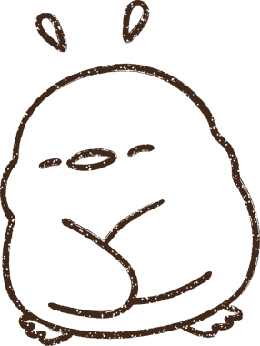 Bir insan tarafından çizilmiş Sevimli Piliç Kömürü