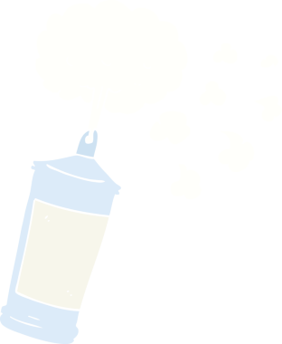 Bir insan tarafından çizilmiş krem şantilerin düz renk çizimi