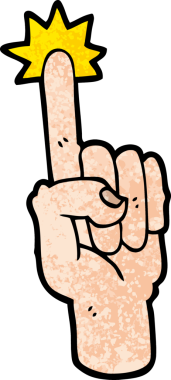 Bir insan tarafından çizilmiş bir çizgi film.