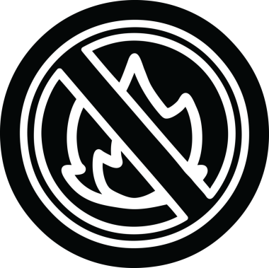 bir insan tarafından çizilmiş alev simgesi yok