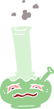 Bir insan tarafından çizilmiş karikatür nargilesi.