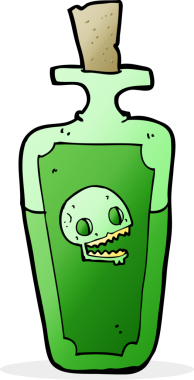 Bir insan tarafından çizilmiş bir zehir.